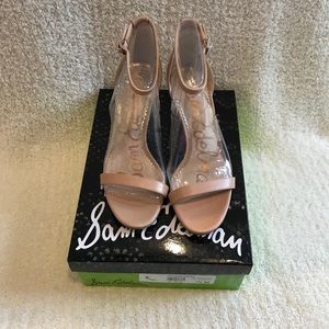 BNIB Sam Edelman Patti Nude Leather Heels 7 1/2